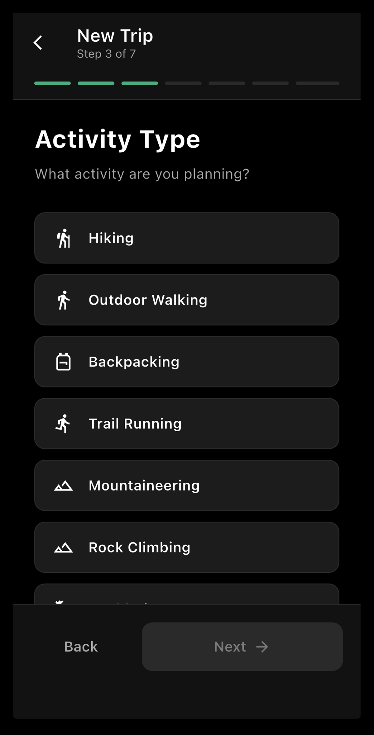 Choose Your Activity